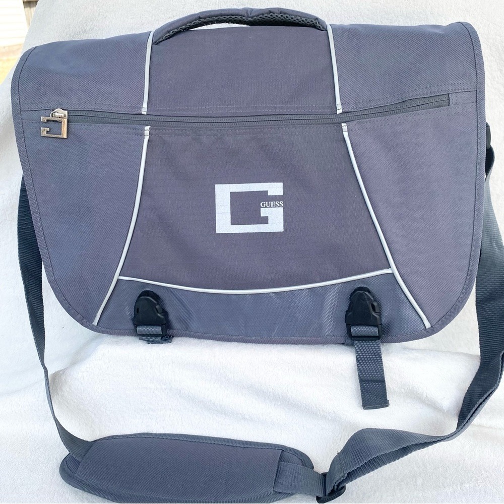 Guess‎ Canvas Tech Messenger Bag Unisex OS Gray